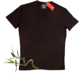 Men's Bamboo V Neck T-Shirt (S/S Emb )
