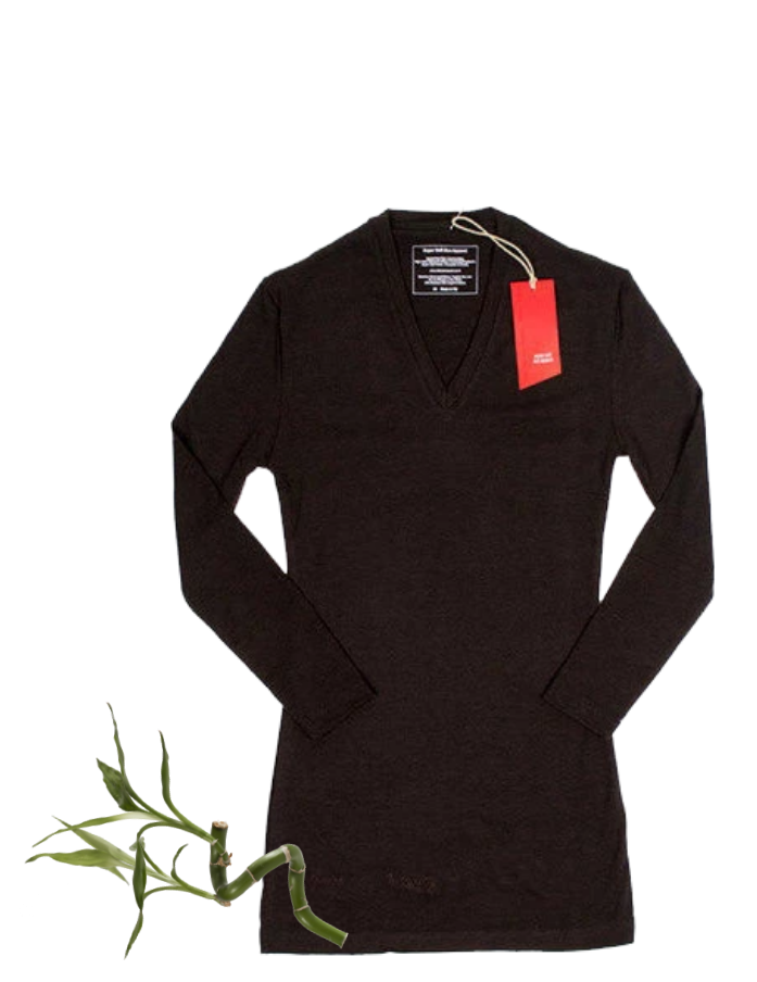 Women's Bamboo V Neck (3/4 Sleeve)